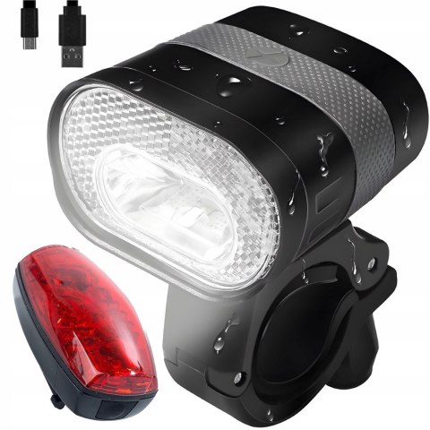 Lampka akumulatorowa do roweru przednia 3 tryby LED Lampka akumulatorowa do roweru przednia 3 tryby LED