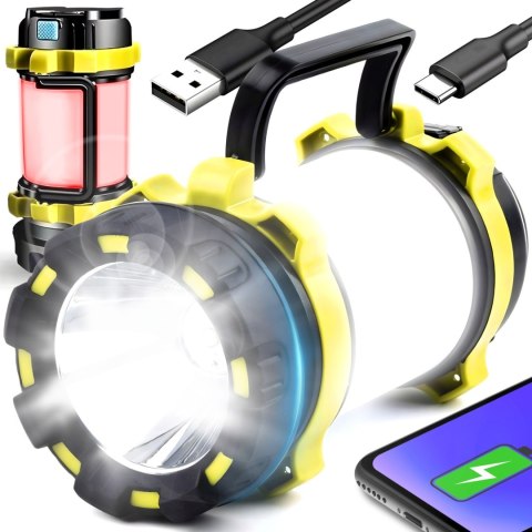 Latarka lampa akumulatorowa warsztatowa z rączką IP6 240 m Latarka lampa akumulatorowa warsztatowa z rączką IP6 240 m