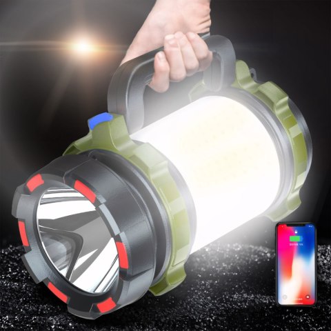 Latarka lampa akumulatorowa warsztatowa z rączką IP6 240 m Latarka lampa akumulatorowa warsztatowa z rączką IP6 240 m