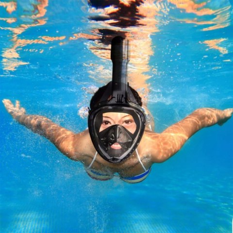 Maska do snorkelingu pływania pełnotwarzowa L/XL Maska do snorkelingu pływania pełnotwarzowa L/XL