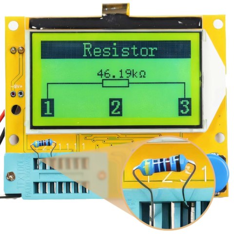 Miernik tester tranzystorów cewek kondensatorów diód RLC LCR-T4 Miernik tester tranzystorów cewek kondensatorów diód RLC LCR-T4