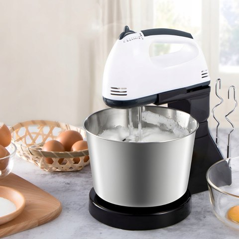Mikser robot kuchenny ręczny z misą 7 prędkości 4 końcówki 450 W Mikser robot kuchenny ręczny z misą 7 prędkości 4 końcówki 450 W