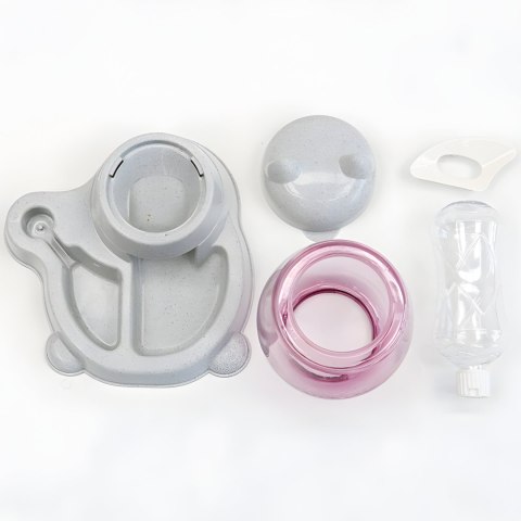 Podajnik dozownik wody karmy dla psa kota 2w1 528 ml 2.2 l Podajnik dozownik wody karmy dla psa kota 2w1 528 ml 2.2 l