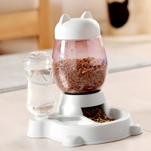 Podajnik dozownik wody karmy dla psa kota 2w1 528 ml 2.2 l Podajnik dozownik wody karmy dla psa kota 2w1 528 ml 2.2 l