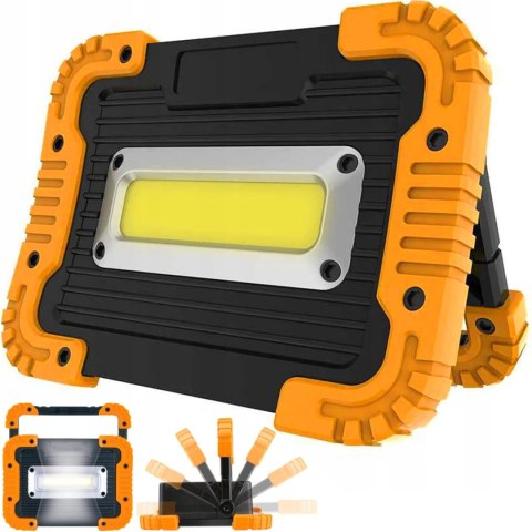 Reflektor halogen zewnętrzny przenośny z uchwytem na baterie 30 W Reflektor halogen zewnętrzny przenośny z uchwytem na baterie 30 W