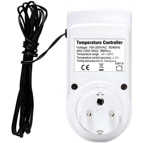 Termostat cyfrowy regulator temperatury z sondą 40-120C LED Termostat cyfrowy regulator temperatury z sondą 40-120C LED