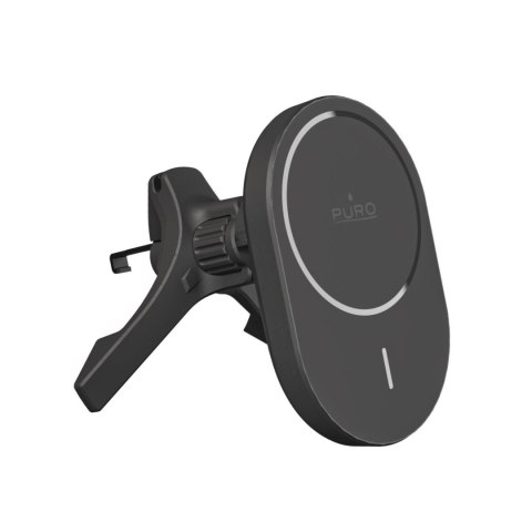 Uchwyt samochodowy do telefonu z ładowarką Qi2 MagSafe 15W - czarny Uchwyt samochodowy do telefonu z ładowarką Qi2 MagSafe 15W - czarny
