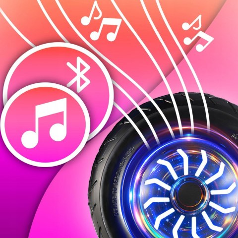 Deskorolka elektryczna Hoverboard z głośnikiem Bluetooth światłem LED ochraniaczami 6.5'' Deskorolka elektryczna Hoverboard z głośnikiem Bluetooth światłem LED ochraniaczami 6.5''
