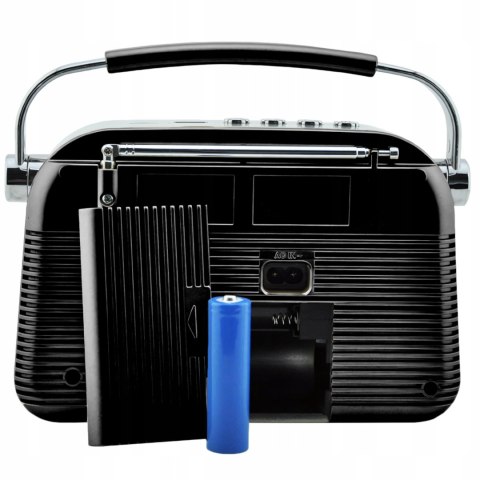 Radio FM kuchenne warsztatowe przenośne zasilane sieciowo bateryjnie Radio FM kuchenne warsztatowe przenośne zasilane sieciowo bateryjnie