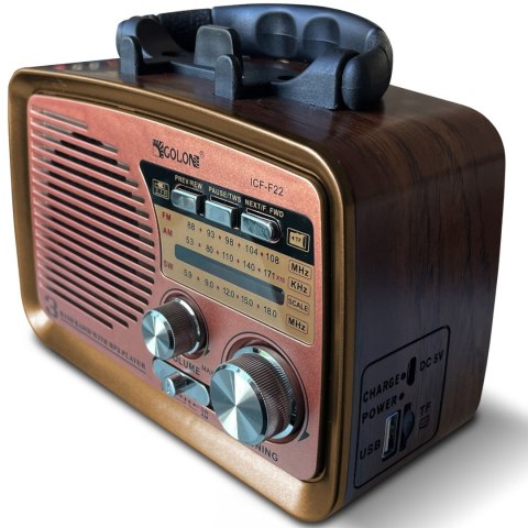 Radio FM pokojowe kuchenne przenośne na baterie Bluetooth USB SD Radio FM pokojowe kuchenne przenośne na baterie Bluetooth USB SD