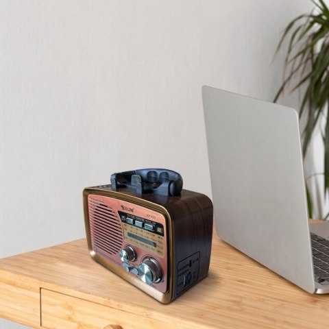 Radio FM pokojowe kuchenne przenośne na baterie Bluetooth USB SD Radio FM pokojowe kuchenne przenośne na baterie Bluetooth USB SD