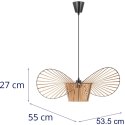 LAMPA SUFITOWA WISZĄCA BOHO 1 PUNKTOWA E27 - KAPELUSZ