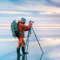 PROFESJONALNY STATYW DO SMARTFONÓW I APARATÓW FOTOGRAFICZNYCH 175 CM CZARNO-SZARY