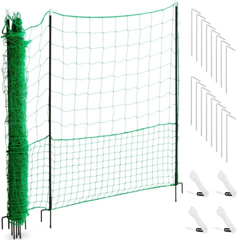 SIATKA ZAGRODA OGRODZENIE HODOWLANE DLA KUR DROBIU 1.25 X 15 M