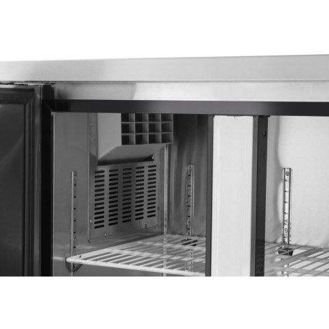 STÓŁ CHŁODNICZY KITCHEN LINE Z BLATEM ROBOCZYM SZER. 120CM -2/+8DEG;C - HENDI 233344 STÓŁ CHŁODNICZY KITCHEN LINE Z BLATEM ROBOCZYM SZER. 120CM -2/+8DEG;C - HENDI 233344