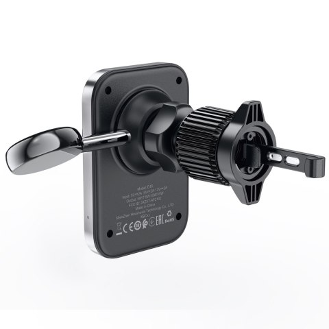 2W1 UCHWYT SAMOCHODOWY Z ŁADOWARKĄ INDUKCYJNĄ DO TELEFONU I SMARTWATCHA MAGSAFE QI CZARNY 2W1 UCHWYT SAMOCHODOWY Z ŁADOWARKĄ INDUKCYJNĄ DO TELEFONU I SMARTWATCHA MAGSAFE QI CZARNY