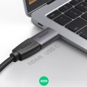 ADAPTER PRZEJŚCIÓWKA OBRAZU VIDEO USB-C NA HDMI 4K SZARY