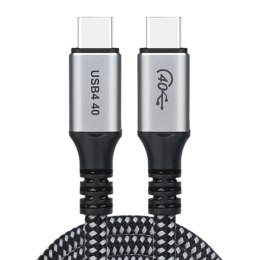 KABEL PRZEWÓD USB-C 240W 8K 60HZ 1.2M CZARNY