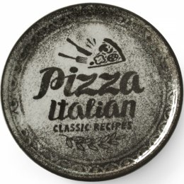 TALERZ DO PIZZY Z PORCELANY RECIPE COLLECTION BLACK ŚR. 33 CM - ZESTAW 6 SZT.