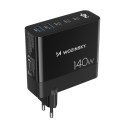 ŁADOWARKA SIECIOWA 100-240V GAN 140W 3X USB-C / 2X USB-A CZARNA