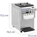 MASZYNA AUTOMAT DO LODÓW WŁOSKICH 1350 W 16 L/H - 3 SMAKI