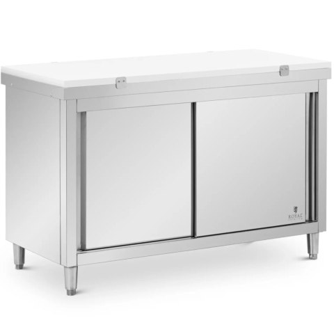 SZAFKA GASTRONOMICZNA WOLNOSTOJĄCA Z DESKĄ DO KROJENIA STAL 140 X 60 CM SZAFKA GASTRONOMICZNA WOLNOSTOJĄCA Z DESKĄ DO KROJENIA STAL 140 X 60 CM