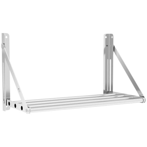 PÓŁKA ŚCIENNA WISZĄCA RURKOWA SKŁADANA STAL 60 X 30 CM PÓŁKA ŚCIENNA WISZĄCA RURKOWA SKŁADANA STAL 60 X 30 CM