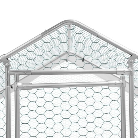 WOLIERA ZAGRODA KLATKA DLA KUR KURCZĄT Z PLANDEKĄ 300 X 400 X 198 CM WOLIERA ZAGRODA KLATKA DLA KUR KURCZĄT Z PLANDEKĄ 300 X 400 X 198 CM
