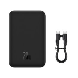 POWERBANK MAGNETIC MINI 20000 MAH 20W + KABEL USB-C CZARNY