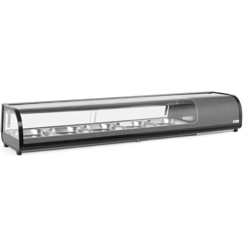 WITRYNA CHŁODNICZA EKSPOZYCYJNA Z OŚWIETLENIEM LED 5 X GN 1/2 190 W WITRYNA CHŁODNICZA EKSPOZYCYJNA Z OŚWIETLENIEM LED 5 X GN 1/2 190 W