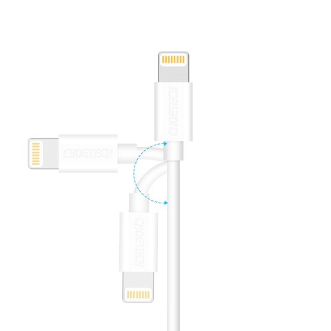 Kabel przewód USB-A - Lightning MFI 1.8m certyfikowany biały Kabel przewód USB-A - Lightning MFI 1.8m certyfikowany biały