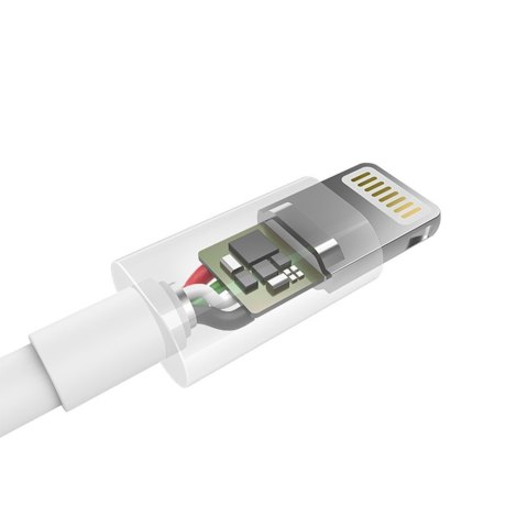 Kabel przewód USB-A - Lightning MFI 1.8m certyfikowany biały Kabel przewód USB-A - Lightning MFI 1.8m certyfikowany biały