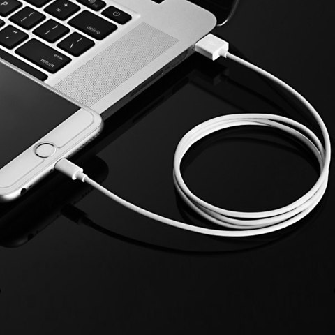 Kabel przewód USB-A - Lightning MFI 1.8m certyfikowany biały Kabel przewód USB-A - Lightning MFI 1.8m certyfikowany biały