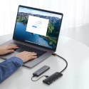 Rozdzielacz HUB 4-Portowy Lite Series USB-A do 4x USB-A 3.0 przewód 25cm - czarny