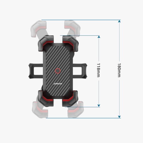 Uchwyt mocowanie na telefon smartfon motocyklowy na kierownicę czarny Uchwyt mocowanie na telefon smartfon motocyklowy na kierownicę czarny