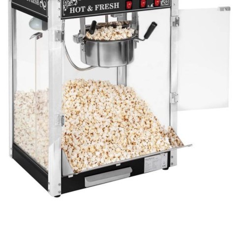 PROFESJONALNA WYDAJNA MASZYNA DO POPCORNU NASTAWNA 230V 1.6KW CZARNA PROFESJONALNA WYDAJNA MASZYNA DO POPCORNU NASTAWNA 230V 1.6KW CZARNA