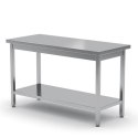 STÓŁ BLAT ROBOCZY DO KUCHNI CENTRALNY STALOWY Z PÓŁKĄ 180X60CM - HENDI 811559