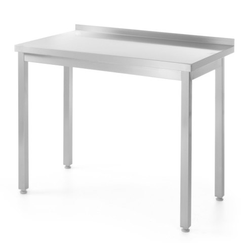 STÓŁ BLAT ROBOCZY DO KUCHNI STALOWY PRZYŚCIENNY Z RANTEM 120X60 CM - HENDI 811252