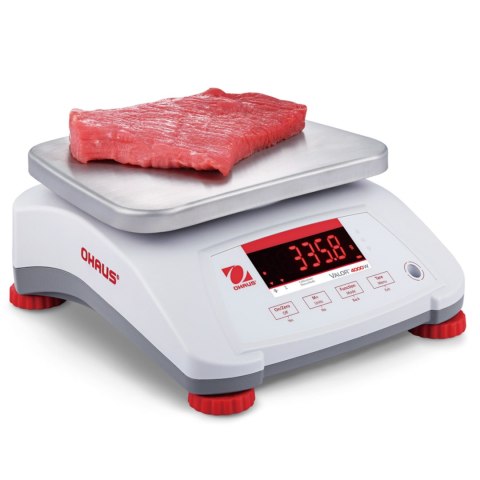 WAGA VALOR 4000 Z LEGALIZACJĄ KUCHENNA GASTRONOMICZNA WODOODPORNA IP68 LED 3KG / 1G - OHAUS V41PWE3T-M WAGA VALOR 4000 Z LEGALIZACJĄ KUCHENNA GASTRONOMICZNA WODOODPORNA IP68 LED 3KG / 1G - OHAUS V41PWE3T-M