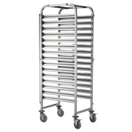WÓZEK STALOWY DO TRANSPORTU TAC BLACH POJEMNIKÓW 15 X GN1/1 - HENDI 810613