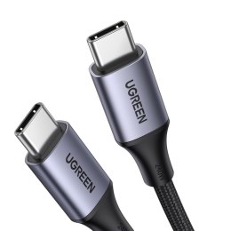 Kabel przewód w oplocie USB-C Power Delivery 240W 5A 2m szary