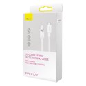 Kabel przewód w oplocie do iPhone Explorer Series USB-C - Lightning 20W 2m biały