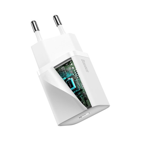 Super Si 1C szybka ładowarka do telefonu USB-C 20W PD biały Super Si 1C szybka ładowarka do telefonu USB-C 20W PD biały