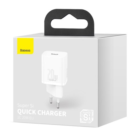 Super Si 1C szybka ładowarka do telefonu USB-C 20W PD biały Super Si 1C szybka ładowarka do telefonu USB-C 20W PD biały