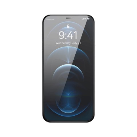 Szkło hartowane do iPhone 12 Pro Max z osłoną na głośnik 0.4mm ZESTAW Szkło hartowane do iPhone 12 Pro Max z osłoną na głośnik 0.4mm ZESTAW