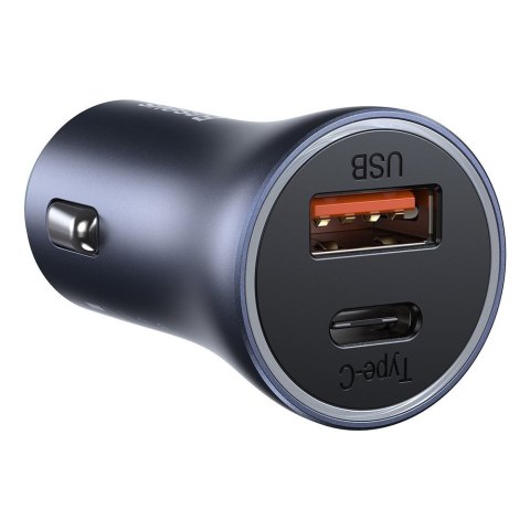 Szybka ładowarka samochodowa USB-C + USB 40W Golden Contactor Pro szary Szybka ładowarka samochodowa USB-C + USB 40W Golden Contactor Pro szary