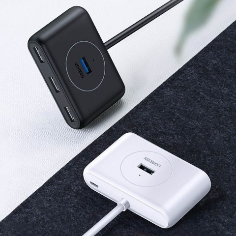 Wielofunkcyjny HUB rozdzielacz portów USB - 4x USB 3.0 1m biały Wielofunkcyjny HUB rozdzielacz portów USB - 4x USB 3.0 1m biały