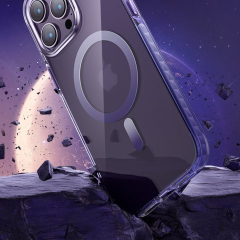 Magnetyczne etui iPhone 14 MagSafe PQY Ice Crystal Series srebrne Magnetyczne etui iPhone 14 MagSafe PQY Ice Crystal Series srebrne