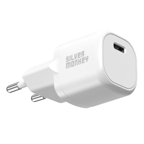 Mini ładowarka sieciowa USB-C 20W PD biała Mini ładowarka sieciowa USB-C 20W PD biała