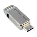 Pendrive pamięć Goodram 16GB USB 3.2 Gen 1 USB / USB-C OTG ODA3 srebrny